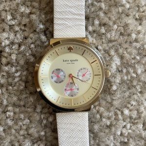 White band Kate Spade watch. Lightly used and willing to negotiate price